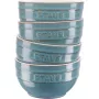 Staub Ceramique dubenėlių rinkinys 0.7 L Apvalus keramika turkio spalvos 4 vnt.