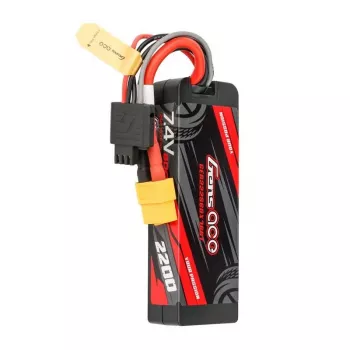 Lipo Gens ace G-Tech 2200mAh 7.4V 2S1P 60C GRP-76 Hardcase baterija su XT60 kištuku