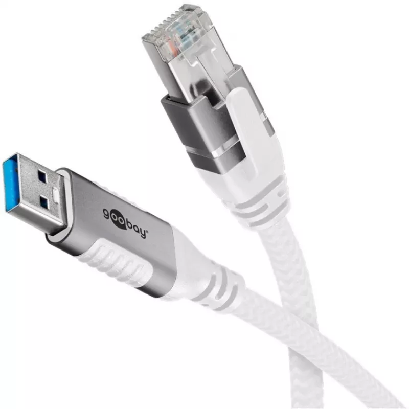 Goobay 74160 - Tinklo adapterio kabelis USB 3.0 Type A Gigabit Ethernet 3 m - Tinklo plokštė - 1.000 Mbps (74160)