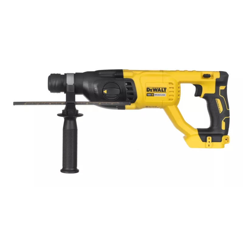 Rotacinis plaktukas DeWalt DCH133N-XJ, belaidis 18 V, 5 Ah baterija, SDS‑Plus, 2,6 J smūgio energija, 26 mm betono gręžimas