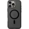 „Decoded“ telefono kuprinė, skirta „iPhone 16 Pro Max“ — permatoma juoda, iš perdirbto plastiko, grūdinto stiklo ekrano apsauga