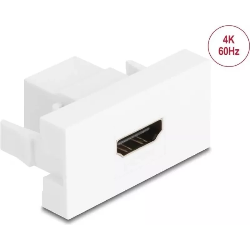 DeLOCK 90850 kištukinis lizdas 2 x HDMI baltas vyriškas kištukas