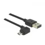 USB laidas DeLOCK 83853 USB 2.0 2 m USB A Micro-USB B Juodas