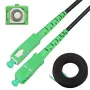 Fiber optic patchcord Extralink SC/APC–SC/APC, singlemode G.657.A2, simplex, FTTH round drop kabelis, 100 m