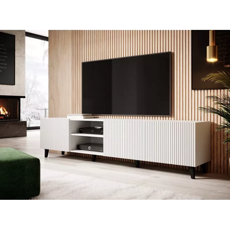 Cama RTV spintelė PAFOS 200x42x52 baltas matinis