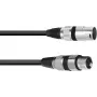 Garsiakalbio kabelis PSSO XLR 2x2,5 mm², 3 m, juodas