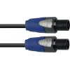 Garsiakalbio laidas PSSO LS-1530 Speakon 2×1,5 mm² 3 m, juodas