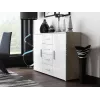 Cama svetainės komoda UNI sonomos ąžuolas/baltas blizgus