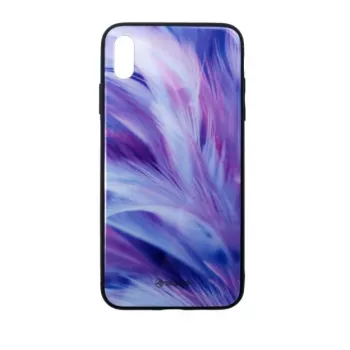 Telefono dėklas Tellur Cover Glass Print, skirtas iPhone XS Max — apsauginis dėklas su spausdinta stikline nugarėle