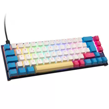 Mechaninė klaviatūra Ducky Mecha SF Limited Dawn Edition RGB LED MX Brown — 65% kompaktiškas išdėstymas, karšto prijungimo, nenurodyta