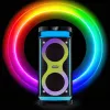 Nešiojamas garsiakalbis MANTA SPK0601B100, 100 W, Bluetooth, karaokė, belaidis mikrofonas, baterija, ekvalaizeris, disko apšvietimas