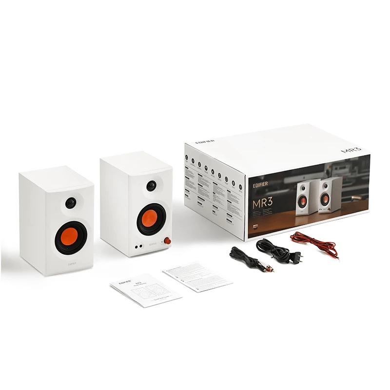 Edifier | Aktyvūs studijiniai monitoriai | MR3 | 18W x 2 W | Bluetooth | Balti | ≥ 85 dB | Belaidis ryšys