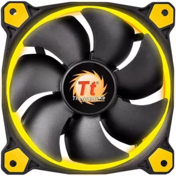 Thermaltake Riing 14 LED 140 mm korpuso ventiliatorius juodas/geltonas