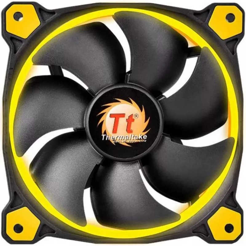 Thermaltake Riing 14 LED 140 mm korpuso ventiliatorius juodas/geltonas