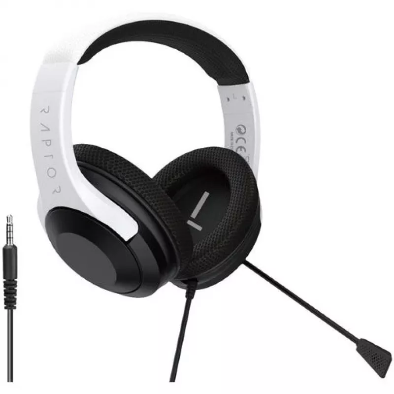 Raptor Headset Playstation 5 H300 Balta 3.5 jack