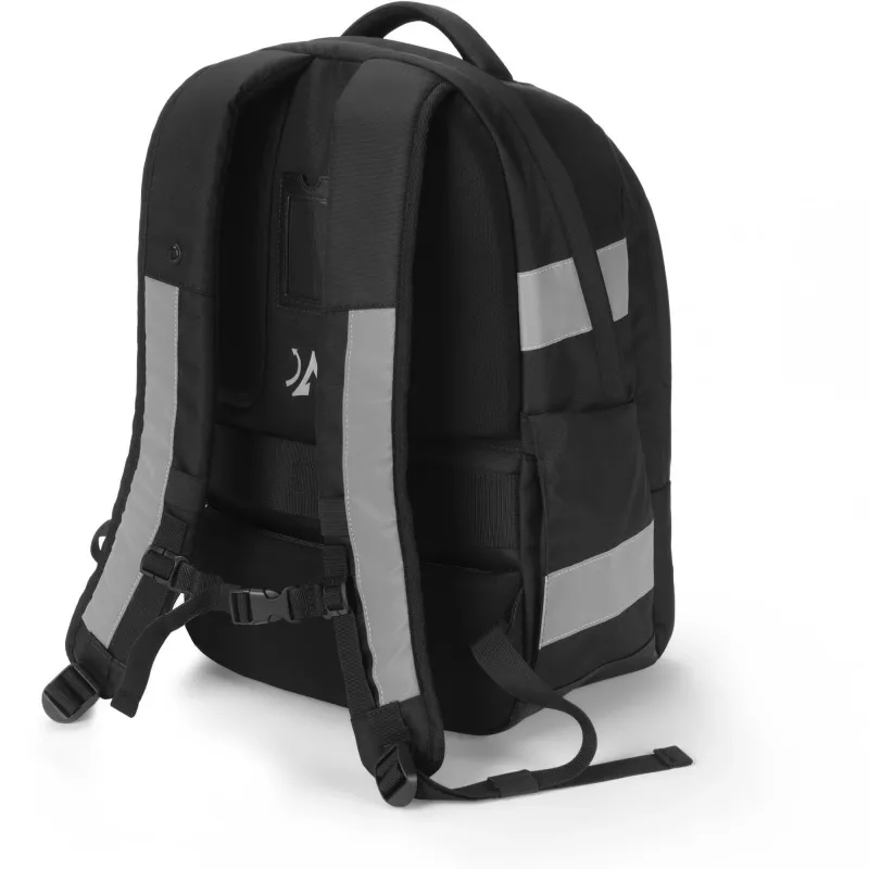 DICOTA Hi-Vis V2 kuprinė, Juoda, 320x220x455 mm, PET, TPU