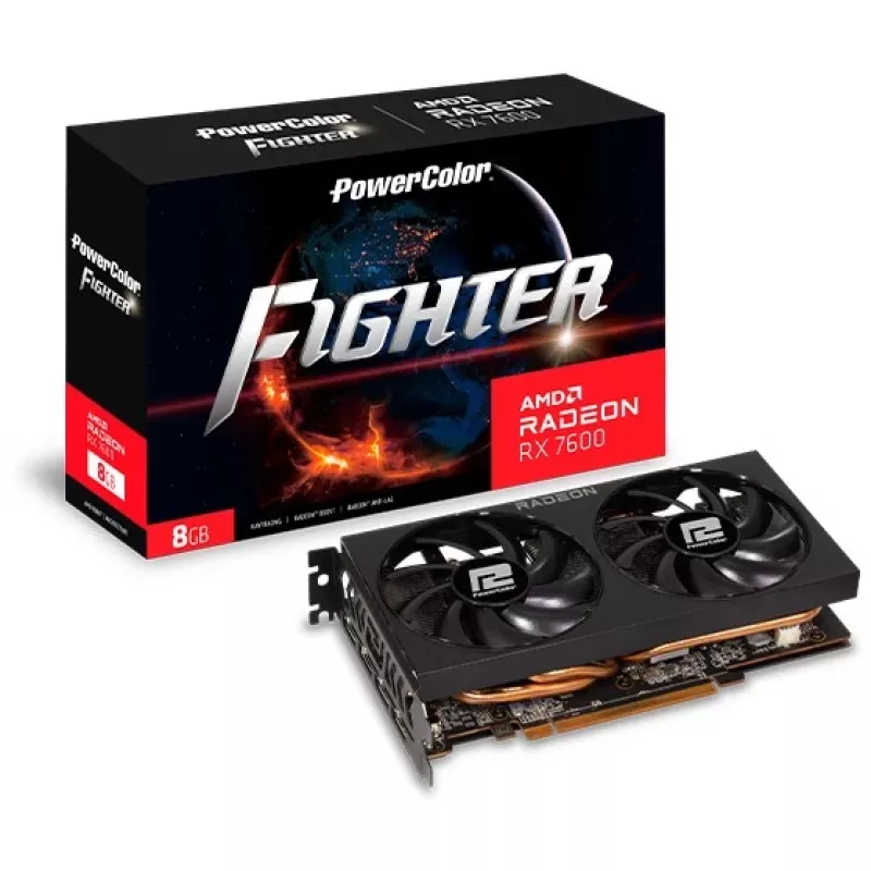 PowerColor Fighter Radeon RX 7600 8GB GDDR6 vaizdo plokštė