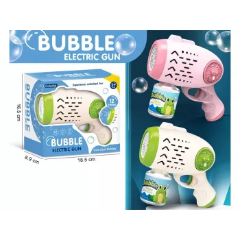 Muilo burbulų pistoletas Madej 010327 — baterijomis maitinamas žaislas burbulams kurti