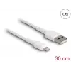 USB laidas DeLOCK 87866 skirtas iPhone, iPad, iPod 30 cm