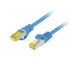komutacinis kabelis Fluke PCF6A-10CU-0025-B RJ45 Cat.6a 0.25m Mėlynas