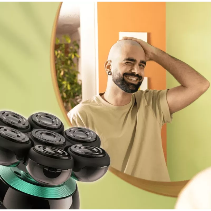 Tikslumo kirpimo mašinėlė Cecotec Bamba PrecisionCare Skull Juoda barzdai ir veidui