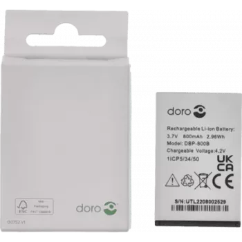 Pakaitinė baterija Doro 1350/136x (modelis 134305) Ličio jonų 800 mAh