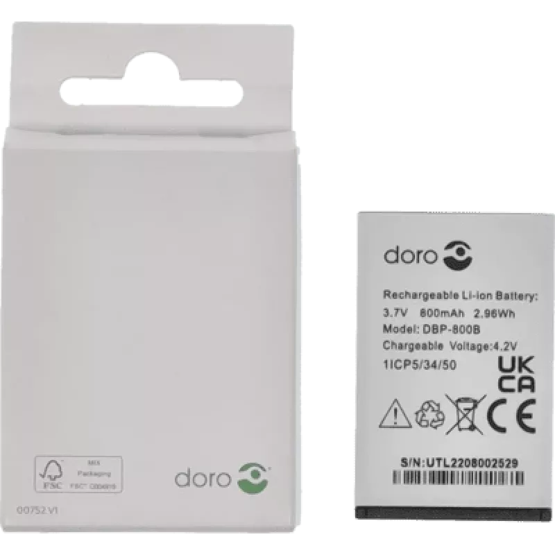 Pakaitinė baterija Doro 1350/136x (modelis 134305) Ličio jonų 800 mAh