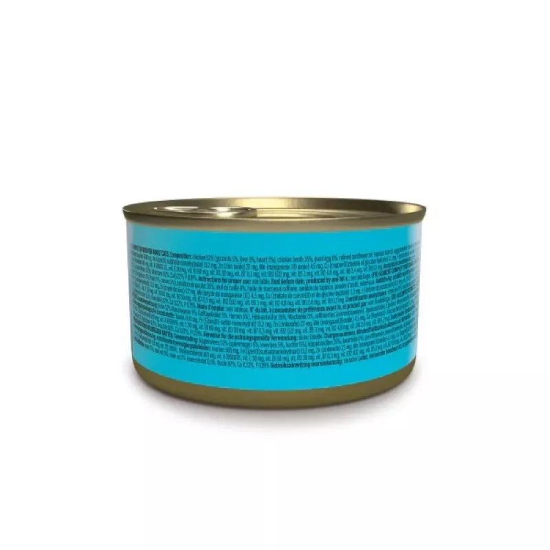 Šlapias kačių maistas Agras Pet Foods Schesir after Dark Complete Brühe 80 g — vištiena, be glitimo, suaugusioms katėms