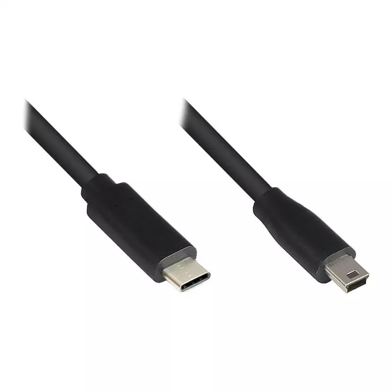 Good Connections USB2.0 kabelis C-Mini B5pol. juodas 0,15m
