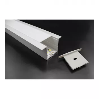 S21-LED-PR20022, profilis, balta, aliuminis, LED, 56,2 mm, 2000 mm