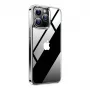 Torras Diamond Clear dėklas, skirtas iPhone 15 Pro — permatomas apsauginis dėklas Diamond Clear‑Pro