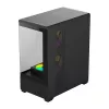 Kompiuterio korpusas Darkflash C365 (juodas) su 5 pridėtais ventiliatoriais