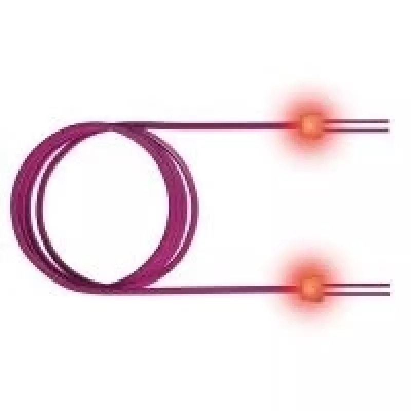 Sacon EasyLan FO LED Patch Cord Premium, Duplex - komutacinis kabelis - SC multi-mode (M) to SC multi-mode (M) - 3 m - Fibre Optic - Duplex - 50/125 micrometre - OM4 - heather violet, RAL