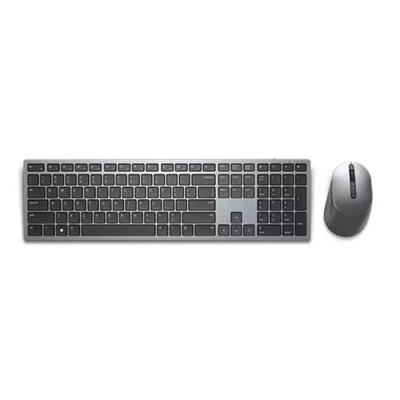 Belaidis klaviatūros ir pelės rinkinys Dell KM7321W Titan Pilka su baterijomis