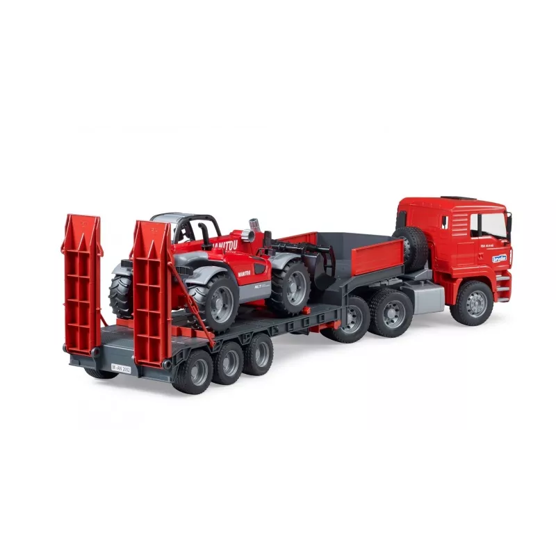 Transporto priemonių rinkinys BRUDER MAN TGA krautuvas su Manitou krautuvu