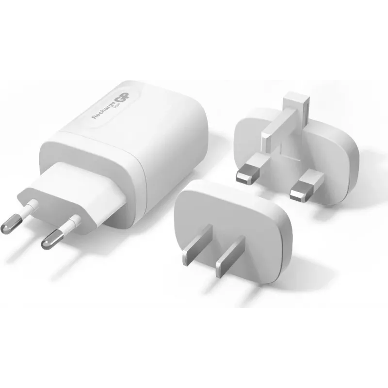 GP Battery GP WM2A - maitinimo šaltinis - 20 vatų - 3,1 A - PD, QC - 2 išvesties prievadai (USB, USB-C)