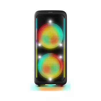 Nešiojama vakarėlių kolonėlė Philips TAX5000E/10 2 krypčių, 100 W RMS, Bluetooth, 20–20000 Hz, 4 Ω, juoda