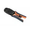 Extralink RJ45 užspaudimo įrankis 4P+6P+8P su reketu moduliniams kištukams, 1 vnt.