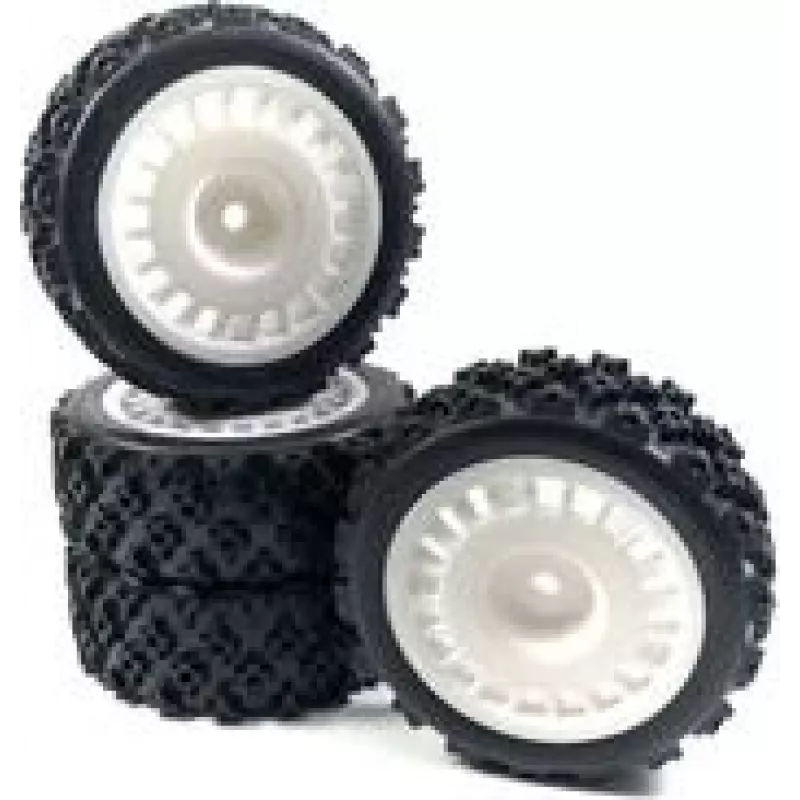 Absima 1 10 Rally Block Complete Wheels Juoda 4 vnt. (2510062)