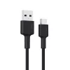 USB A į USB-C laidas AUKEY CB-CD30 0,9 m – juodas, pintas, USB PD 3.0, 0,48 Gbit/s