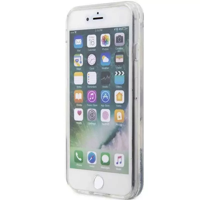 Karl Lagerfeld | Originalus dėklas IPHONE SE 2022/SE 2020/7/8 Karl Lagerfeld kietas dėklas su blizgučiais Choupette galva (KLHCI8LNCHCS)
