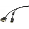 Renkforce RF-3301148 Vaizdo kabelis-adapteris 0,5 m DisplayPort DVI-D juodas (RF-3301148)