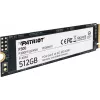 Vidinis SSD PATRIOT P300 512 GB M.2 PCIe NVMe — skaitymas 1700 MB/s, rašymas 1200 MB/s, 3D NAND, 3,8 mm, TBW 240