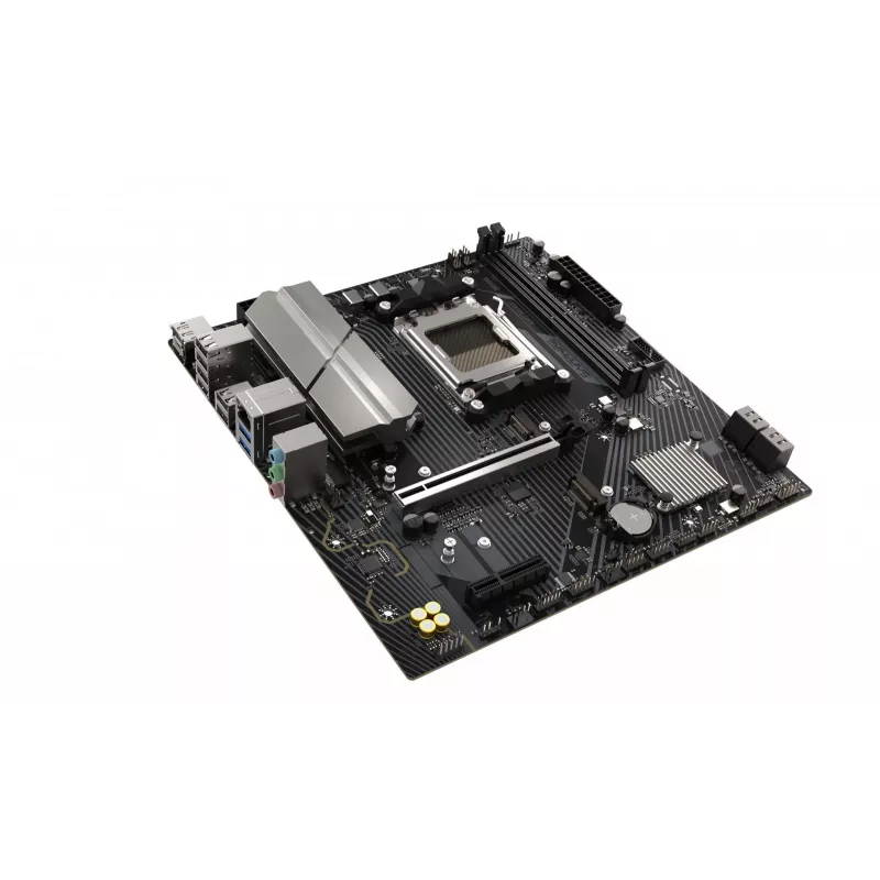 Pagrindinė plokštė Sapphire B650M-E (AMD B650) mikro ATX, lizdas AM5, DDR5, 2x DIMM, 96 GB, 2x M.2 (PCIe5/4), 4x SATA III, 2,5 Gb LAN