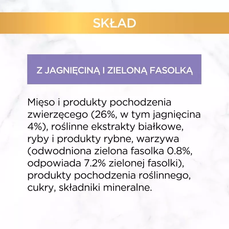 GOURMET GOLD - Skanėstas su ėriena ir šparaginėmis pupelėmis 85g