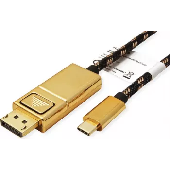 ROLINE 11.04.5848 USB grafikos adapteris 4096 x 2560 pikselių Juodas - Auksinis (11.04.5848)