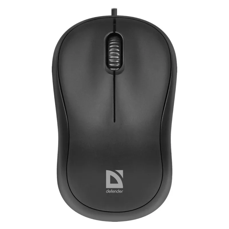 Laidinė optinė pelė DEFENDER PATCH MS-759 USB Type-A, ambidekstrinė, 1000 DPI, juoda