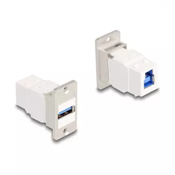 DeLOCK Panel Mount Keystone modulis USB 5 Gbps Type-A lizdas į Type-B lizdą