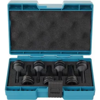 Makita E-23628 - T-smūginis lizdų komplektas Impack juodas 1/2 | Ilgis 78,0 mm | komplekte (E-23628)