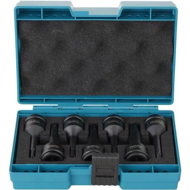 Makita E-23628 - T-smūginis lizdų komplektas Impack juodas 1/2 | Ilgis 78,0 mm | komplekte (E-23628)